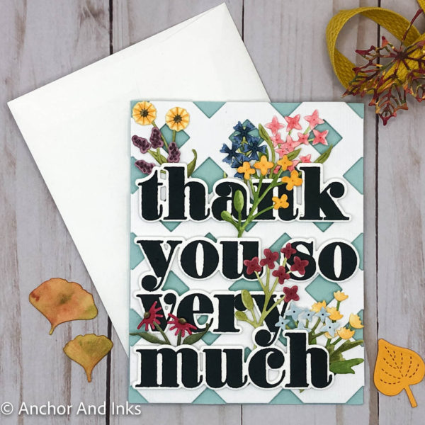 Bold Wildflower Thank You Card