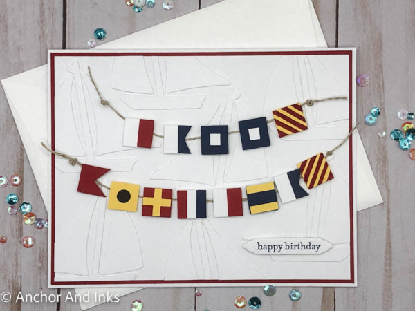 semaphore flag birthday card