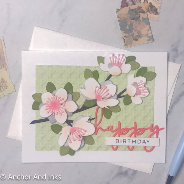 cherry blossom birthday card