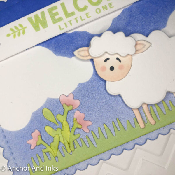 welcome little lamb card