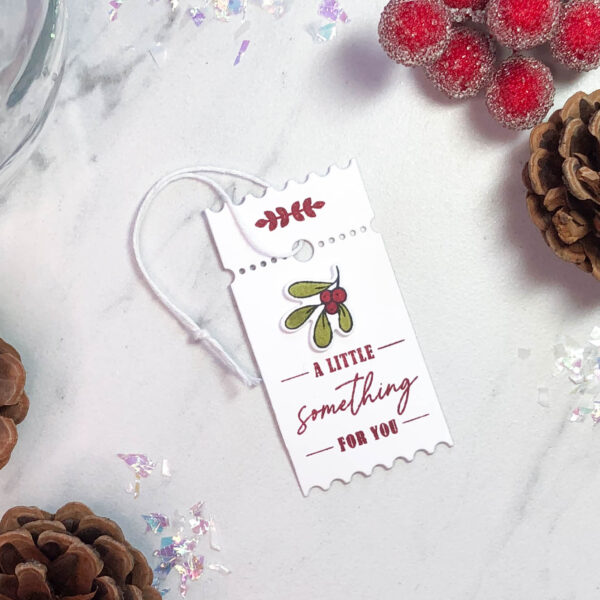 mistletoe ticket tag