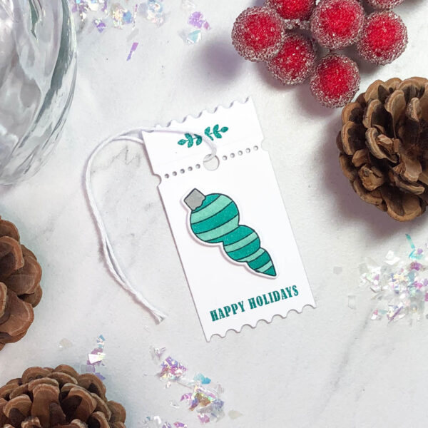 holiday ornament ticket tag