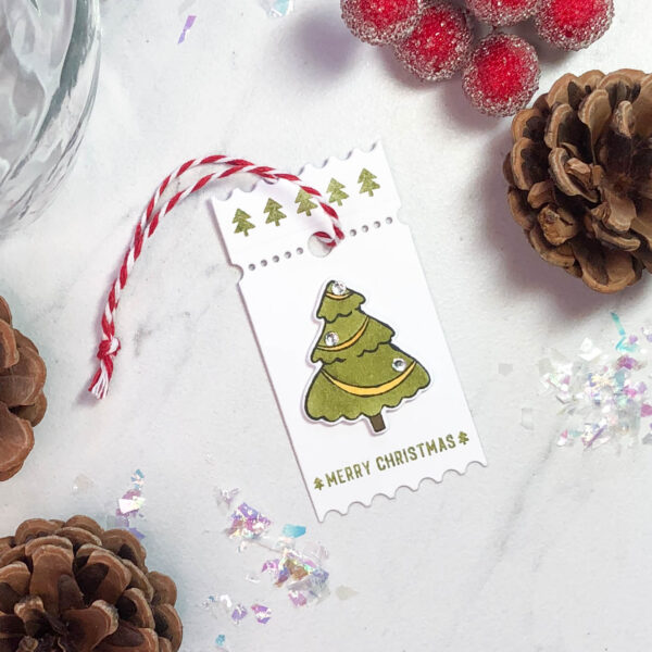 holiday tree ticket tag