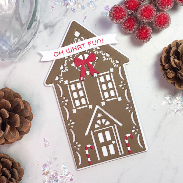 gingerbread house gift card holder