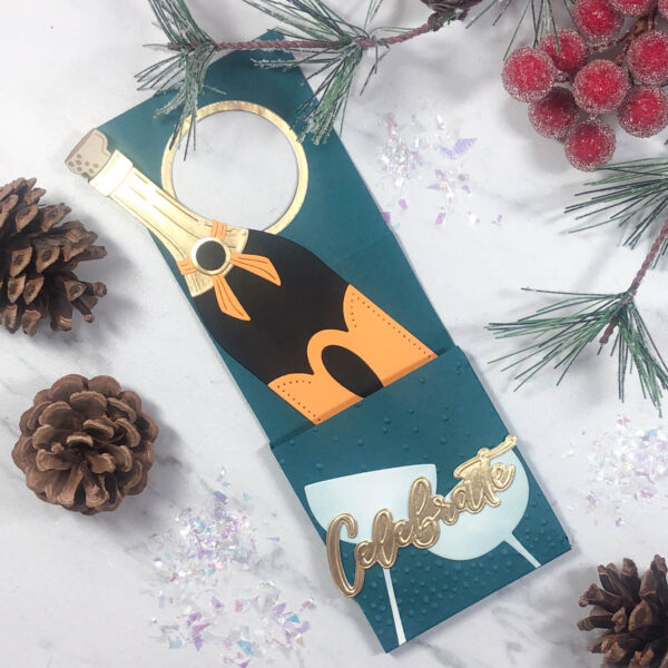 Celebrate pocket bottle tag