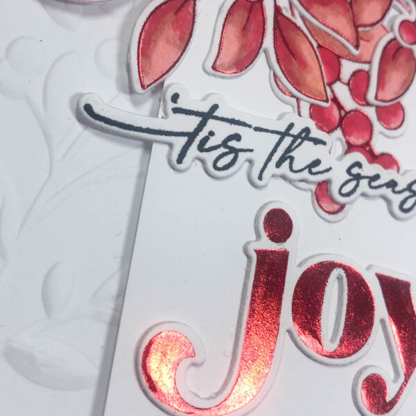 red berry season of joy card