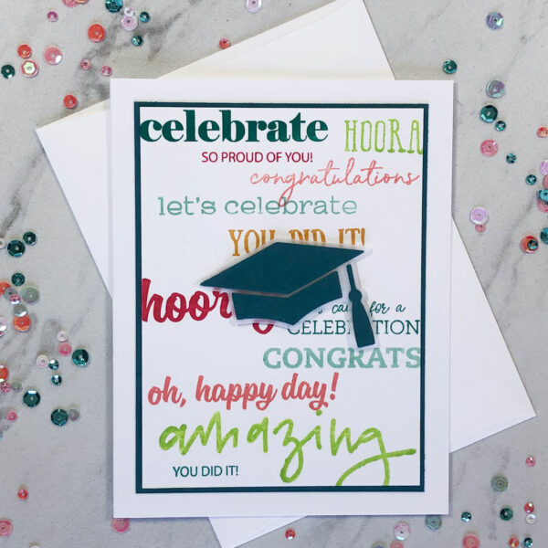 words of celebration graduation card